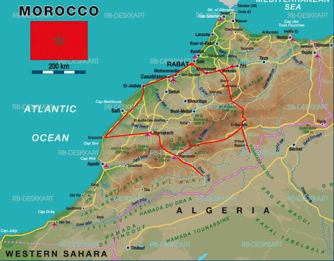 Morocco Map